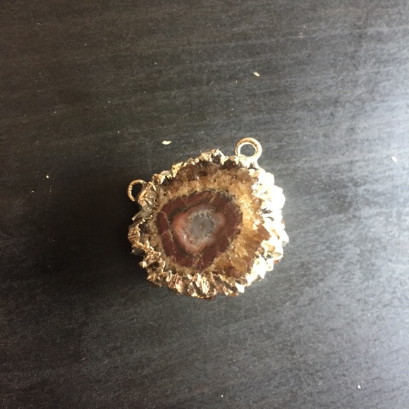 3/$20 ⚡️ NWOT Smoky Druzy quartz pendant - Picture 3 of 3